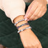 Mini Heiliges Geom | Regenbogen Hämatit x Rotguss | Dreireihiges Armband